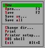 Menu 'File'